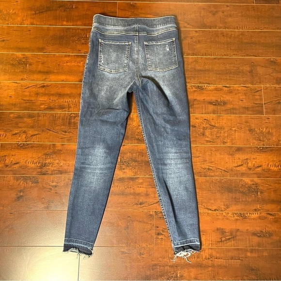 SPANX Denim Leggings Pants High Rise Blue Jean Size Medium - Picture 4 of 10